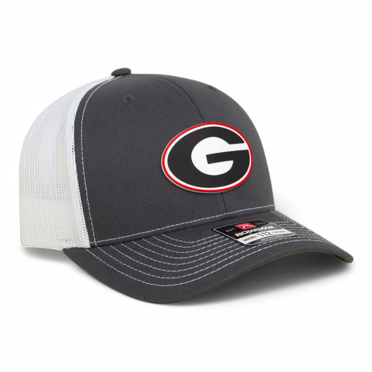Georgia Bulldogs Power G 3D Snapback Trucker Hat- Charcoal/ White