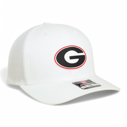 Georgia Bulldogs Power G 3D Snapback Trucker Hat- White