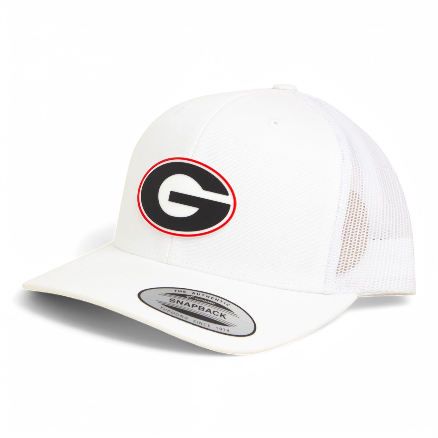 Georgia Bulldogs Power G 3D YP Snapback Trucker Hat- White