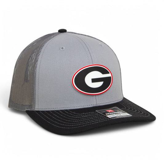 Georgia Bulldogs Power G 3D Snapback Trucker Hat- Grey/ Charcoal/ Black