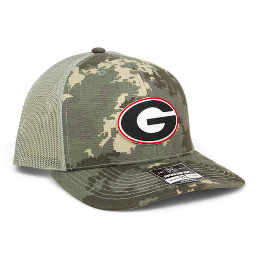 Georgia Bulldogs Power G 3D Snapback Trucker Hat- Military Digital Camo