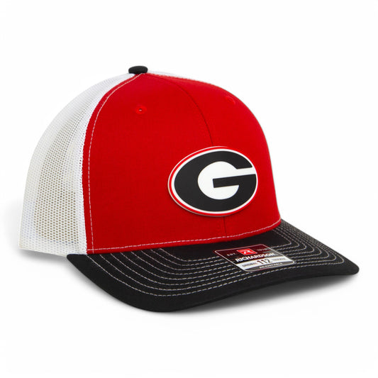 Georgia Bulldogs Power G 3D Snapback Trucker Hat- Red/ White/ Black