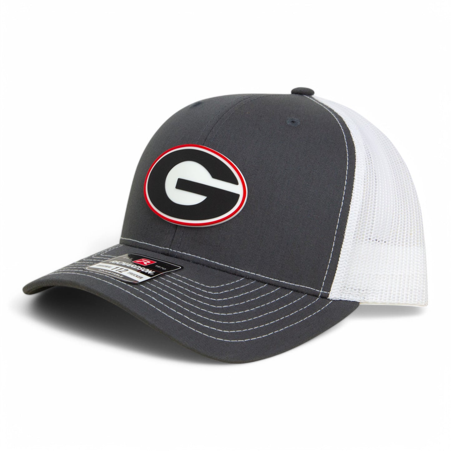 Georgia Bulldogs Power G 3D Snapback Trucker Hat- Charcoal/ White