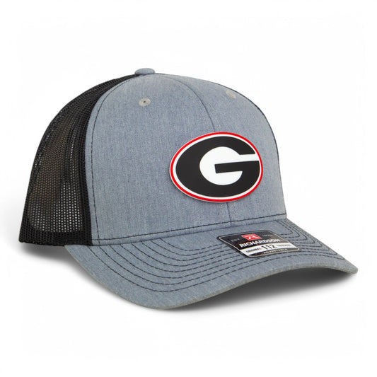 Georgia Bulldogs Power G 3D Snapback Trucker Hat- Heather Grey/ Black