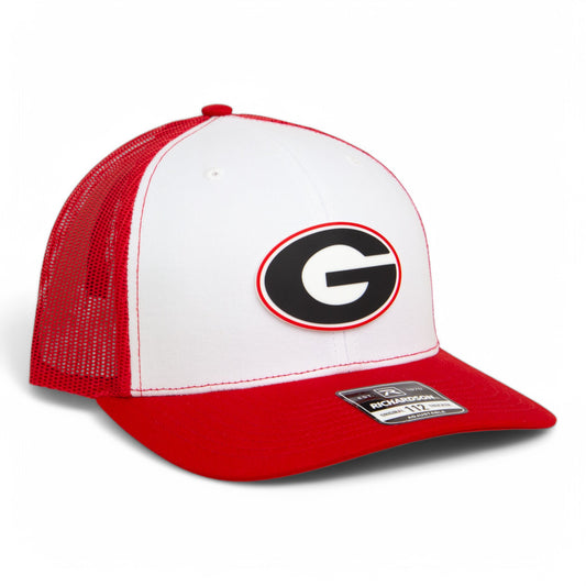 Georgia Bulldogs Power G 3D Snapback Trucker Hat- White/ Red