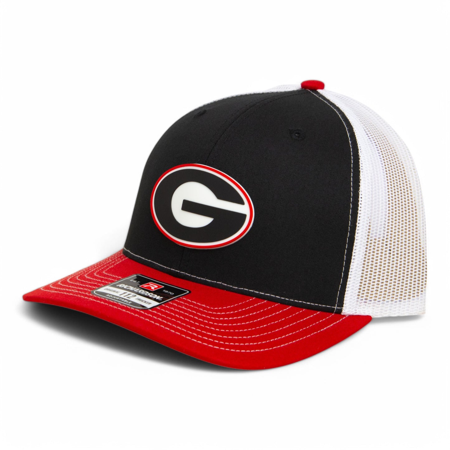 Georgia Bulldogs Power G 3D Snapback Trucker Hat- Black/ White/ Red
