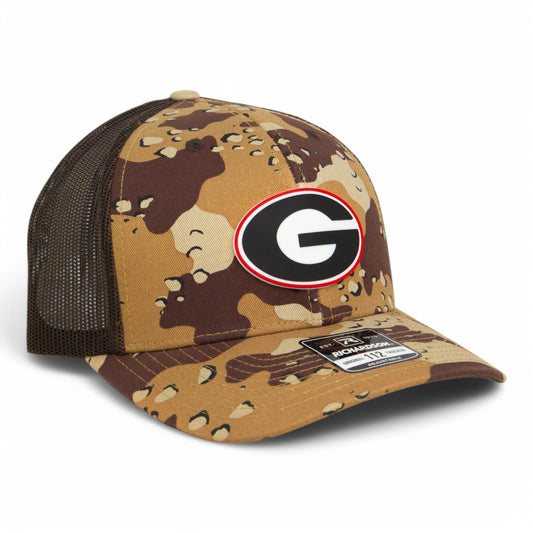 Georgia Bulldogs Power G 3D Snapback Trucker Hat- Desert Camo/ Brown