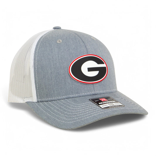 Georgia Bulldogs Power G 3D Snapback Trucker Hat- Heather Grey/ White