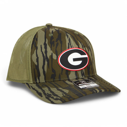 Georgia Bulldogs Power G 3D Snapback Trucker Hat- Mossy Oak Bottomland/ Loden