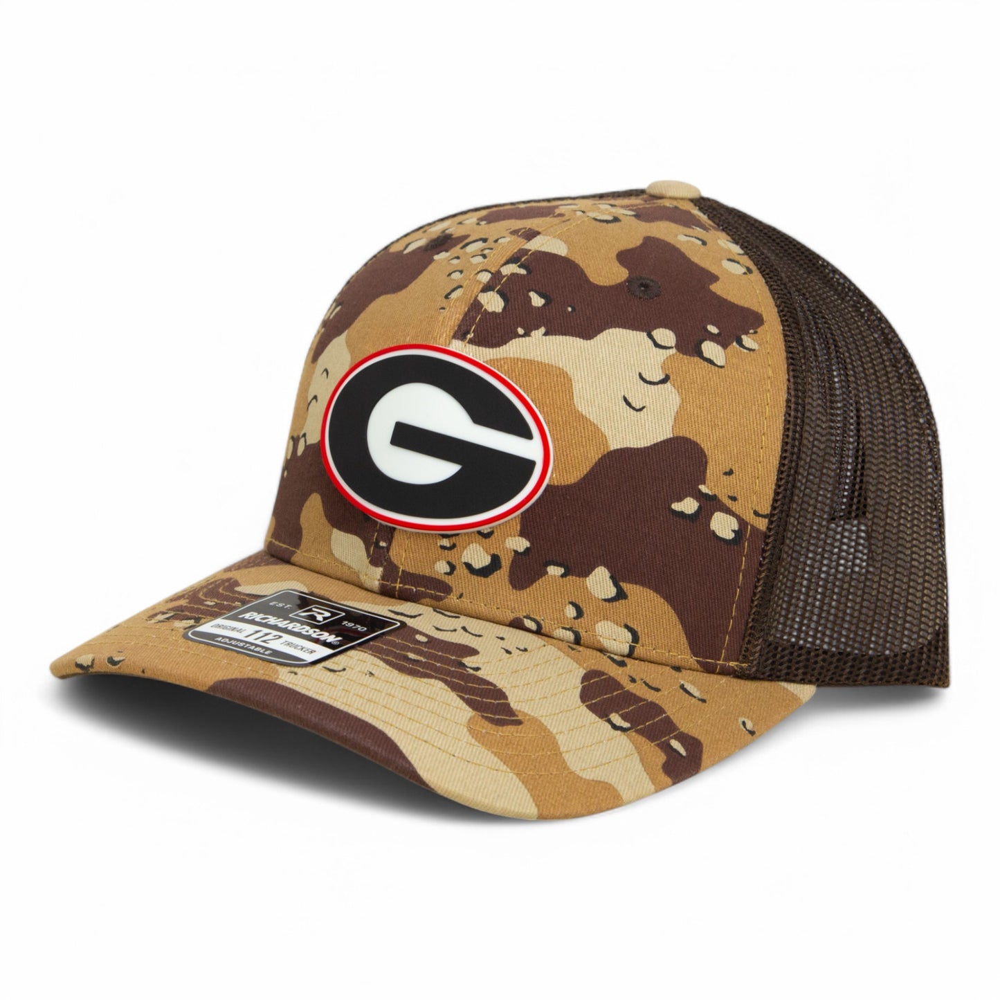 Georgia Bulldogs Power G 3D Snapback Trucker Hat- Desert Camo/ Brown