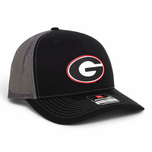Georgia Bulldogs Power G 3D Snapback Trucker Hat- Black/ Charcoal