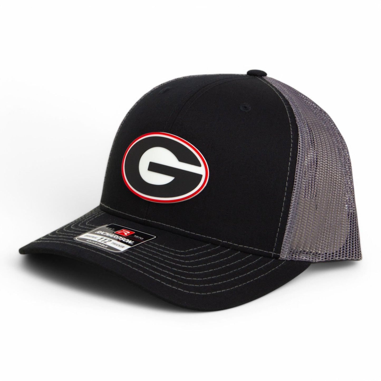 Georgia Bulldogs Power G 3D Snapback Trucker Hat- Black/ Charcoal