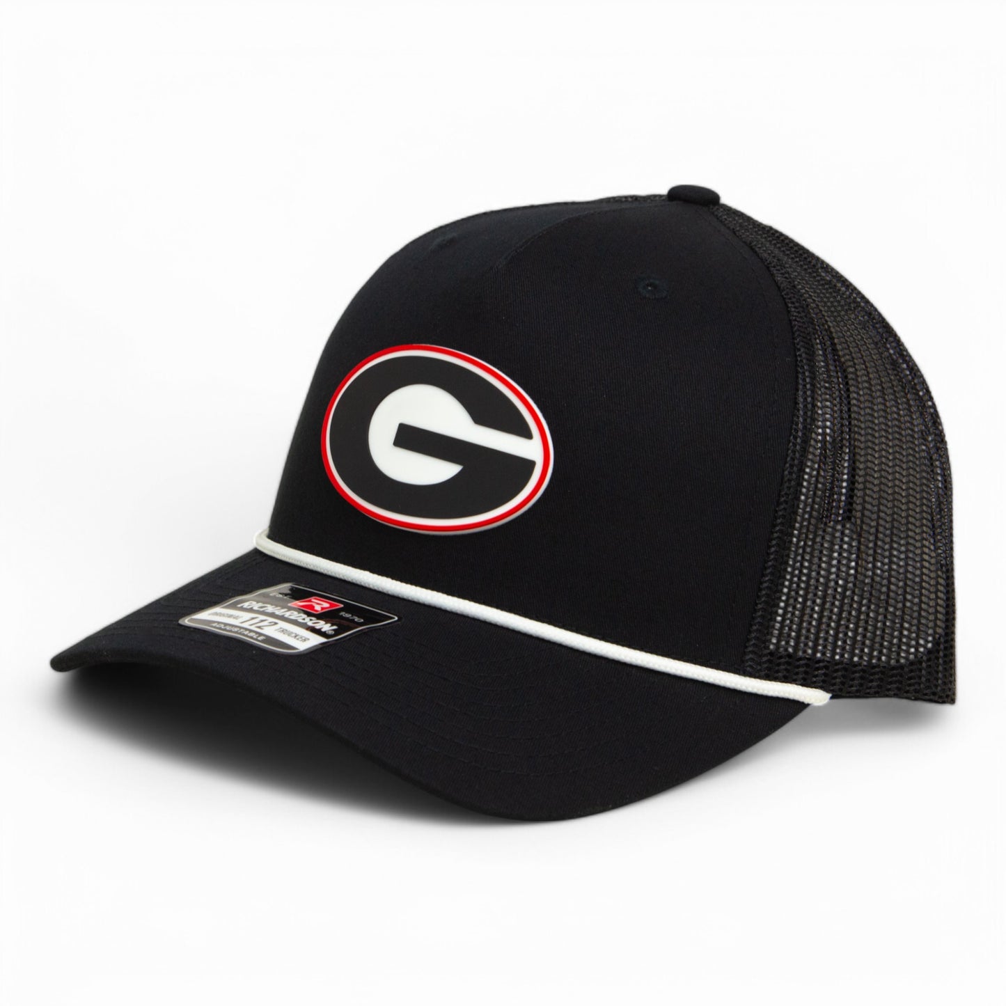Georgia Bulldogs Power G 3D Snapback Trucker Rope Hat- Black/ White