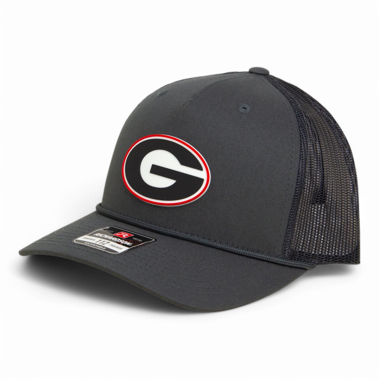 Georgia Bulldogs Power G 3D Snapback Trucker Rope Hat- Charcoal