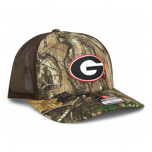 Georgia Bulldogs Power G 3D Snapback Trucker Hat- Realtree Edge/ Brown