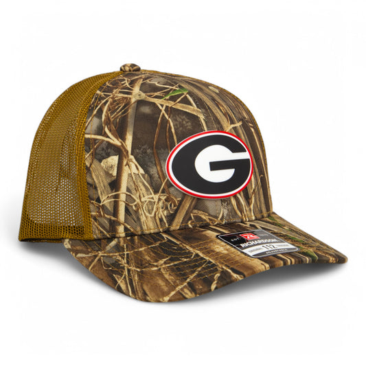 Georgia Bulldogs Power G 3D Snapback Trucker Hat- Realtree Max 7/ Buck