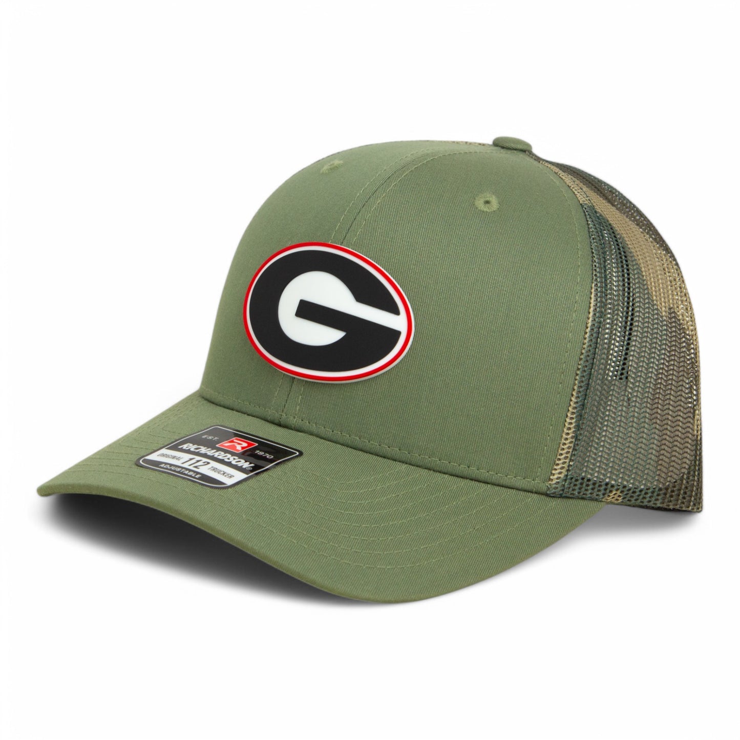 Georgia Bulldogs Power G 3D Snapback Trucker Hat- Loden/ Camo
