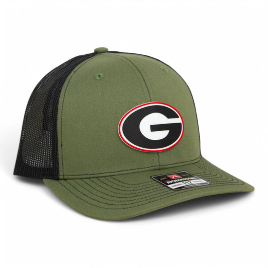 Georgia Bulldogs Power G 3D Snapback Trucker Hat- Loden/ Black
