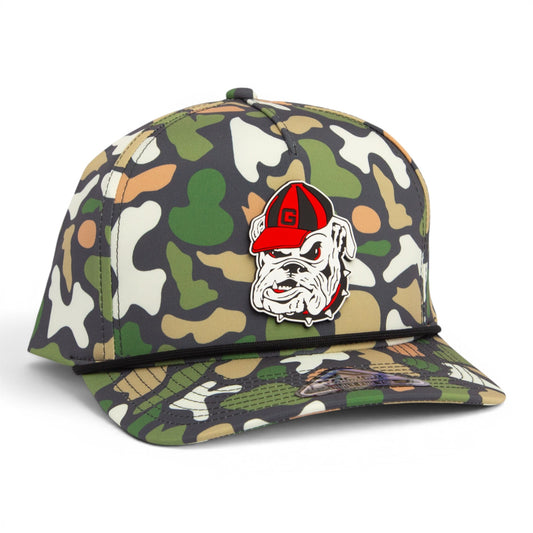 Georgia Bulldogs Retro UGA 3D Duck Camo Rope Hat- Bayou