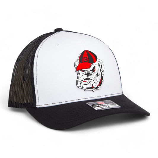 Georgia Bulldogs Retro UGA 3D Snapback Trucker Hat- White/ Black