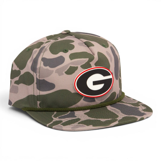 Georgia Bulldogs Power G 3D Umpqua Rope Hat- Marsh Duck Camo/ Olive Green