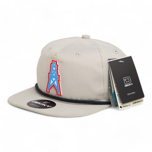 Houston Oilers 3D Classic Rope Hat- Grey/ Charcoal