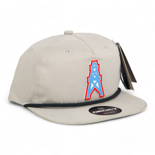 Houston Oilers 3D Classic Rope Hat- Grey/ Charcoal