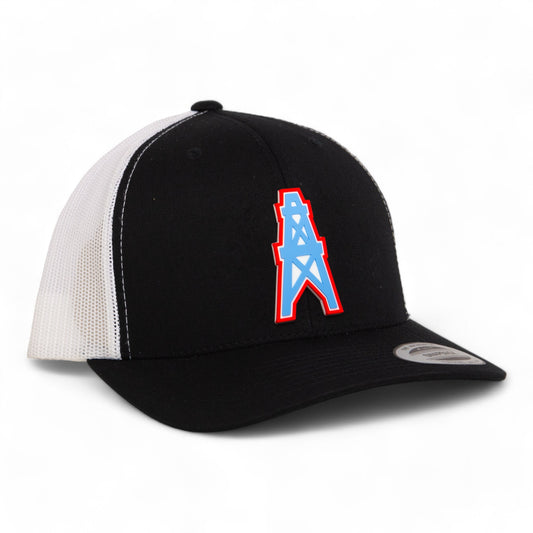 Houston Oilers 3D YP Snapback Trucker Hat- Black/ White