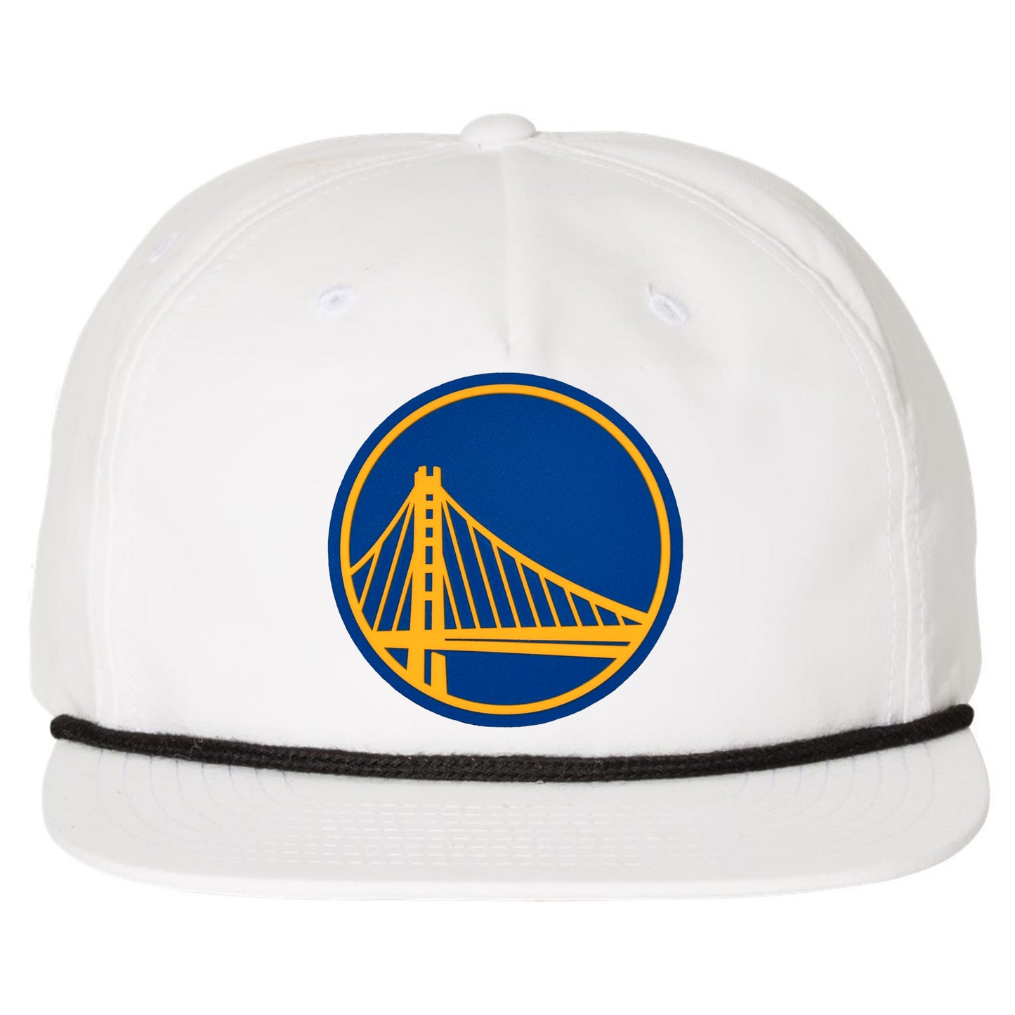 Golden State Warriors 3D Classic Rope Hat- White/ Black - Ten Gallon Hat Co.