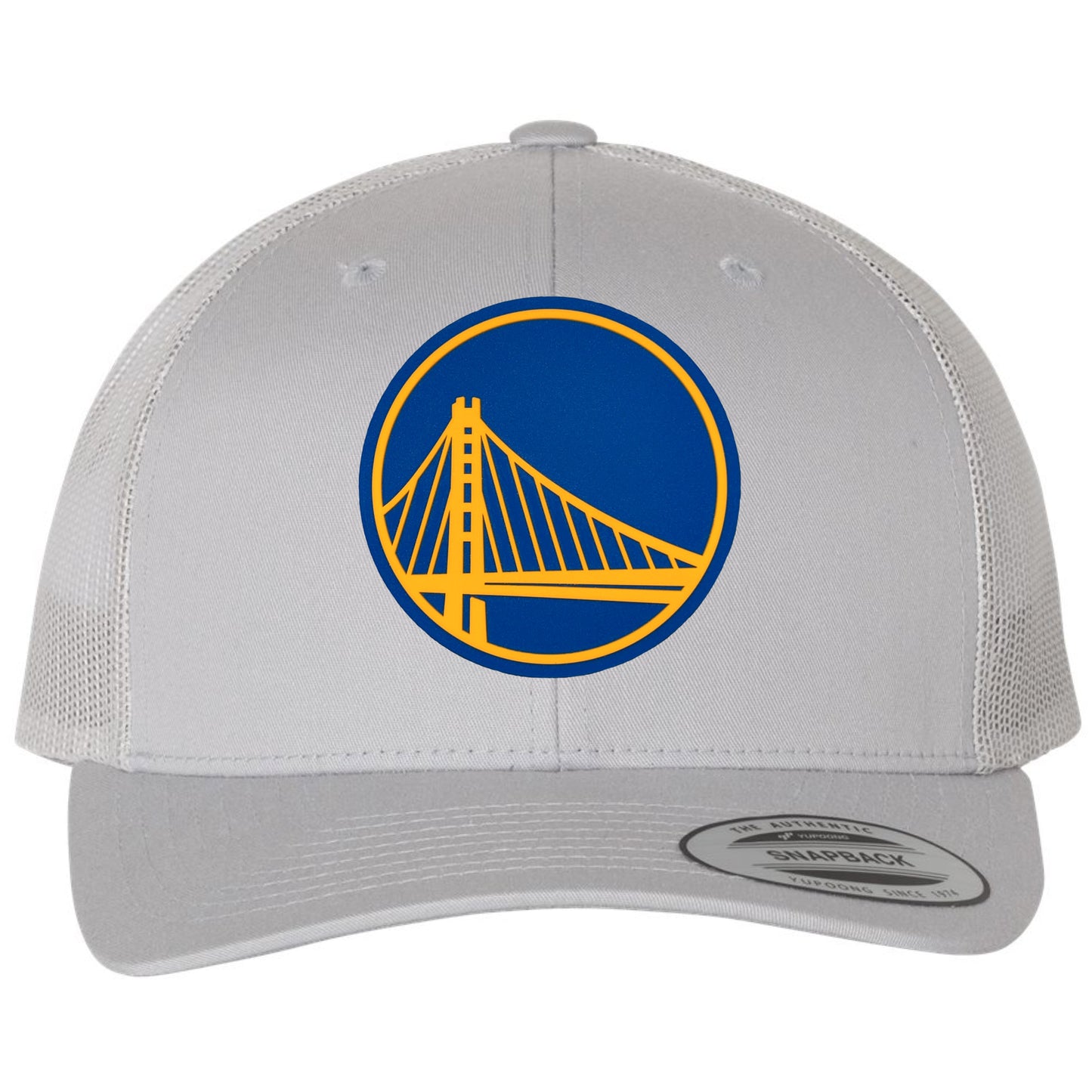 Golden State Warriors 3D YP Snapback Trucker Hat- Silver - Ten Gallon Hat Co.