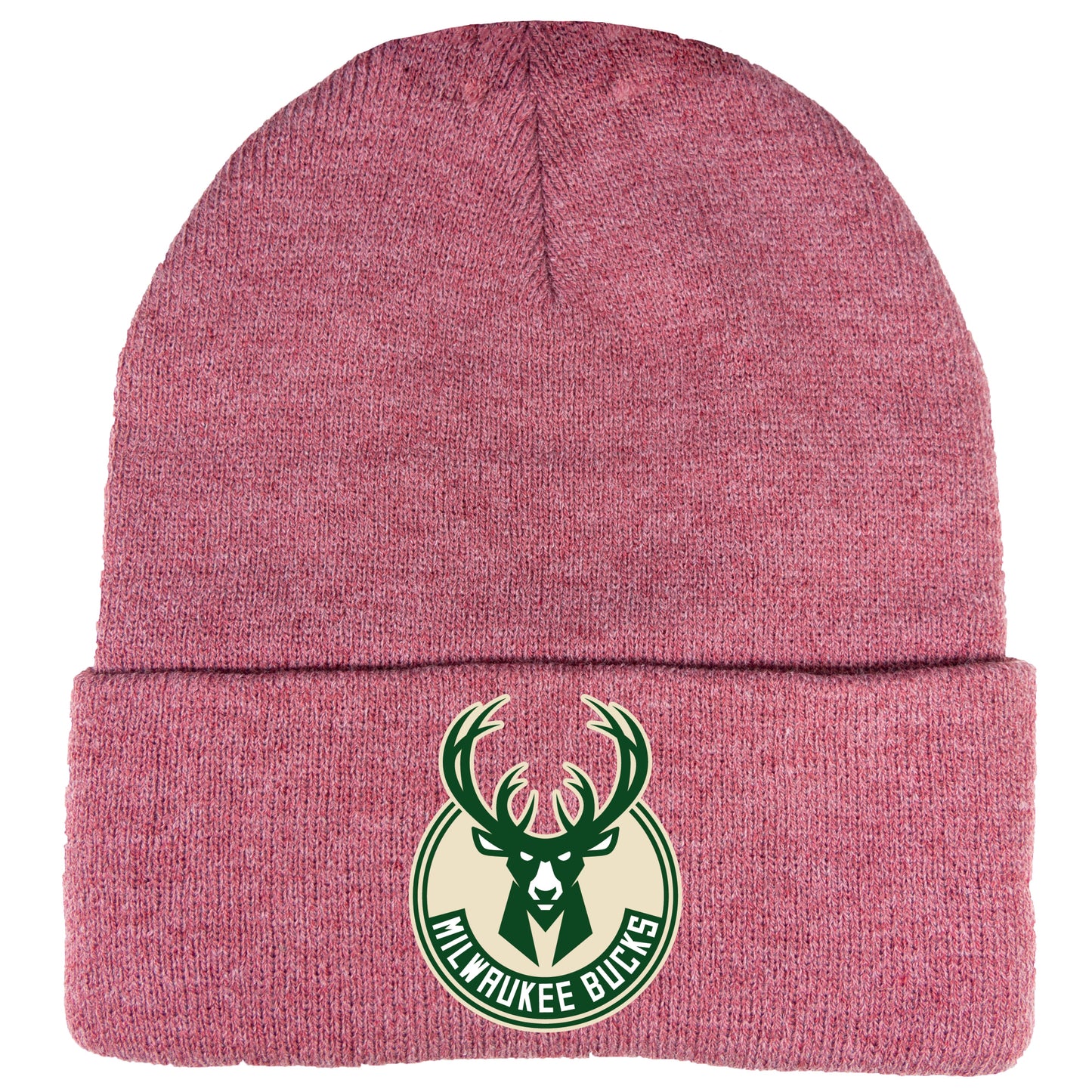 Milwaukee Bucks 3D 12 in Knit Beanie- Heather Cardinal - Ten Gallon Hat Co.