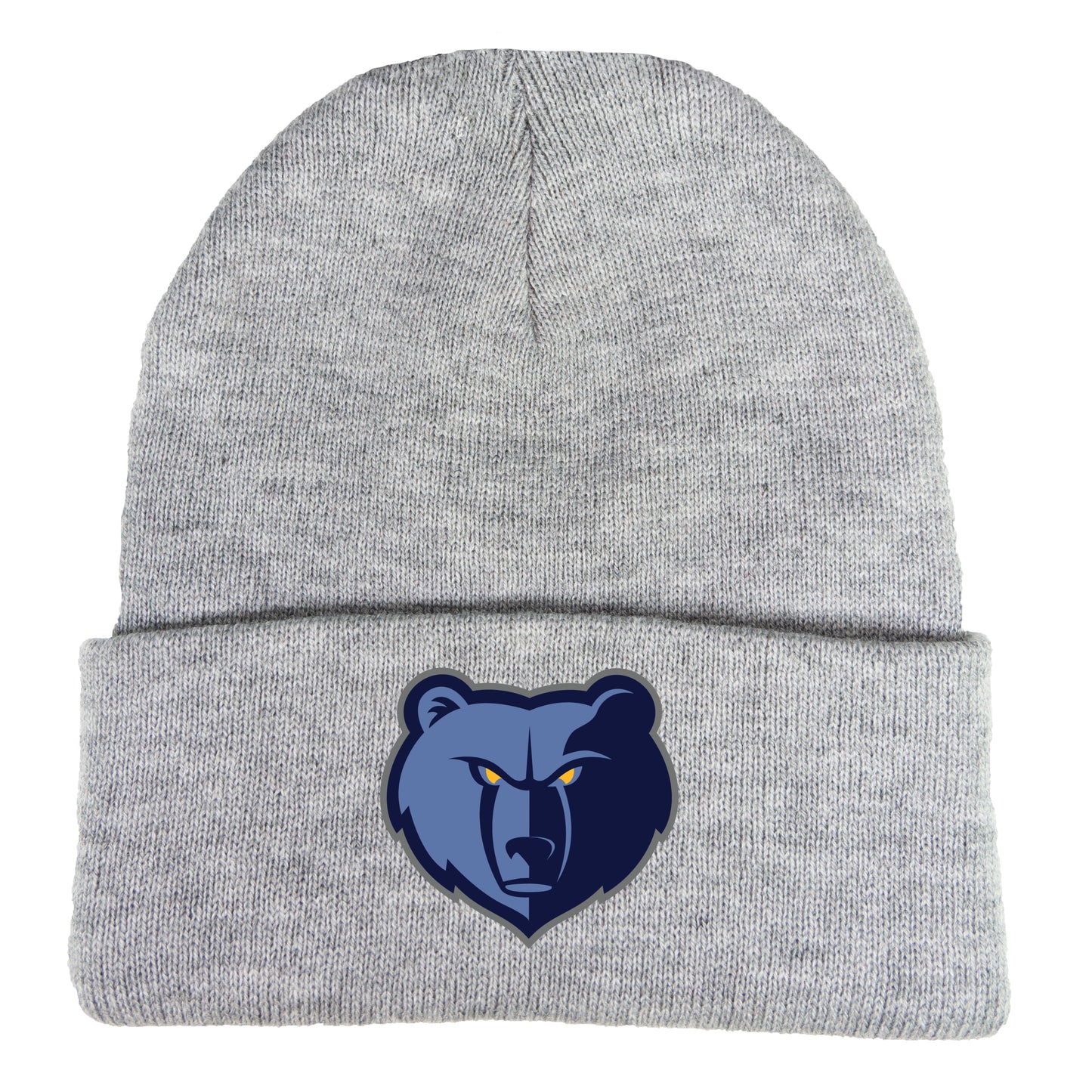 Memphis Grizzlies 3D 12 in Knit Beanie- Heather Grey - Ten Gallon Hat Co.