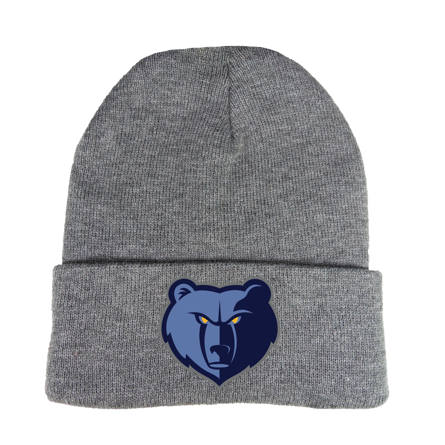 Memphis Grizzlies 3D 12 in Knit Beanie- Dark Heather Grey - Ten Gallon Hat Co.