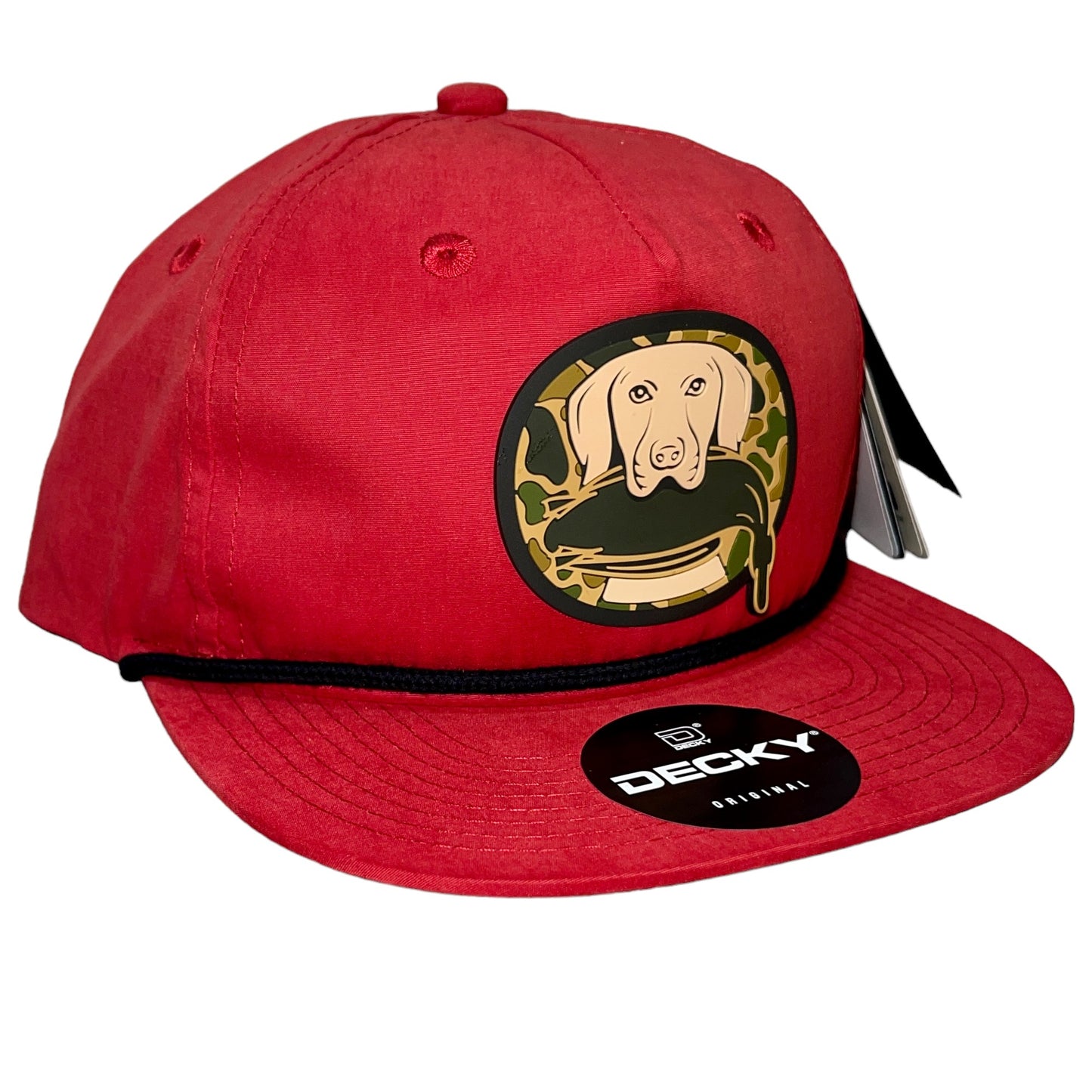 Duck Hunter Hat 3D Classic Rope Hat- Red/ Black