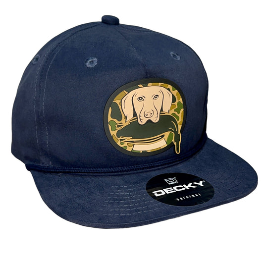 Duck Hunter Hat 3D Classic Rope Hat- Navy