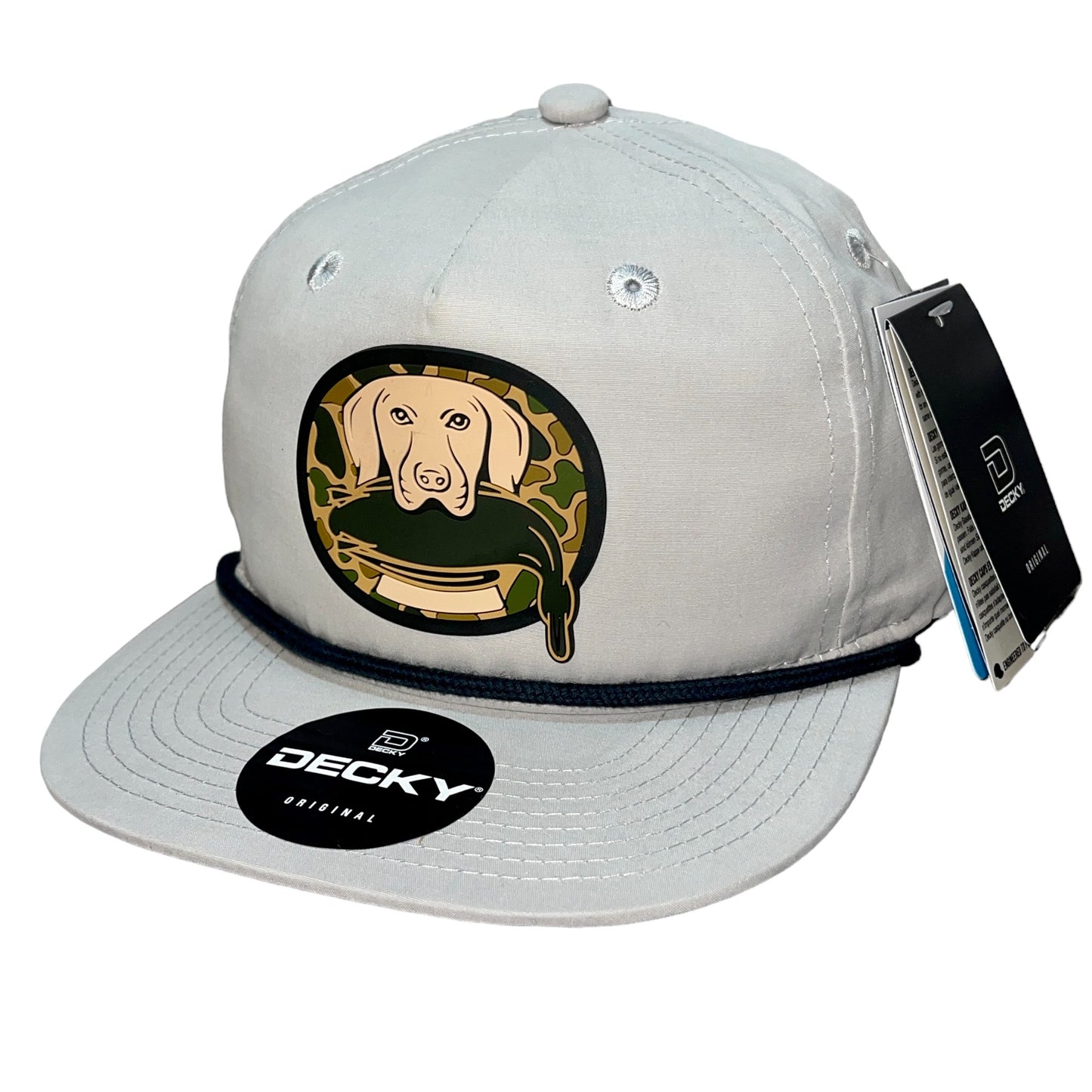 Duck Hunter Hat 3D Classic Rope Hat- Grey/ Charcoal