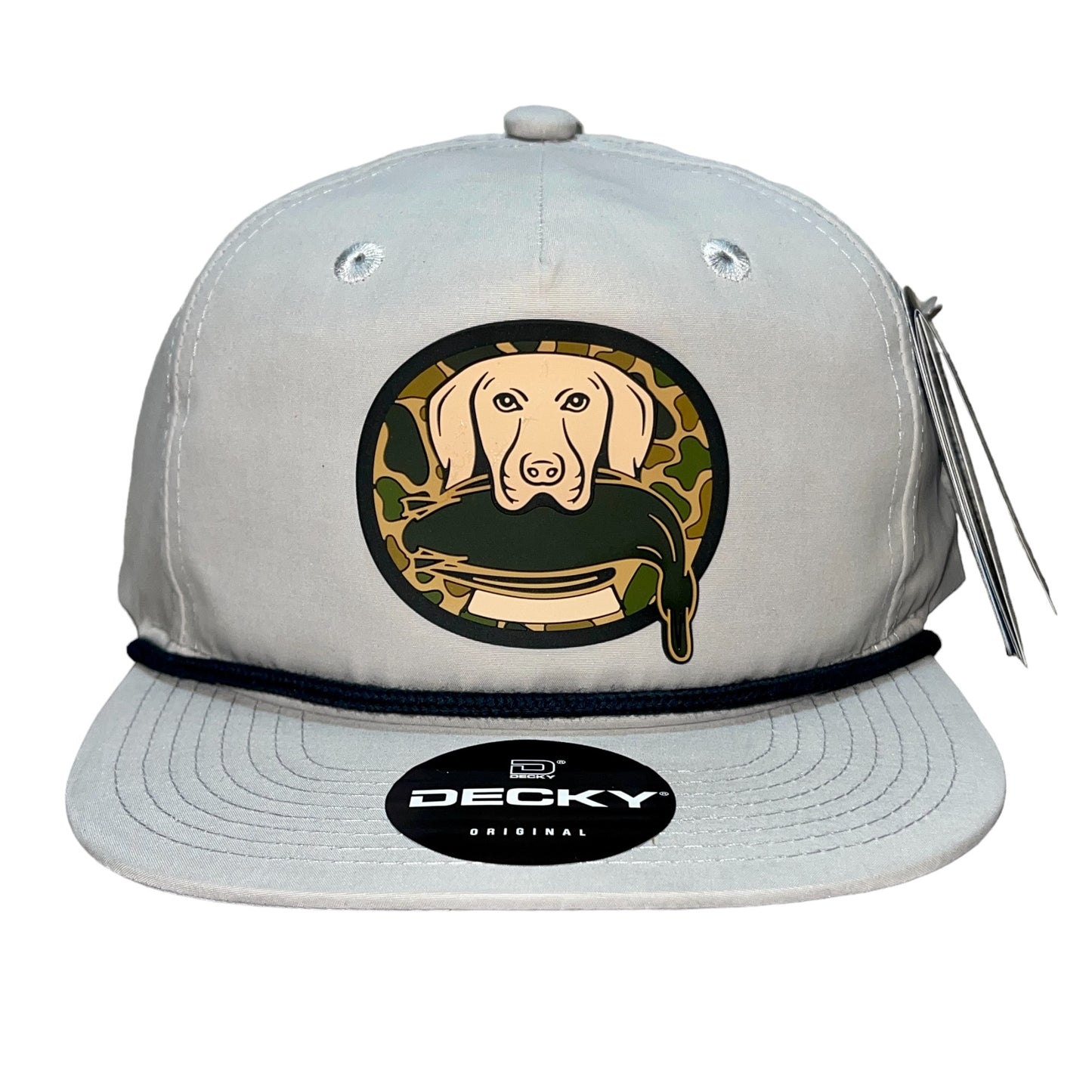 Duck Hunter Hat 3D Classic Rope Hat- Grey/ Charcoal