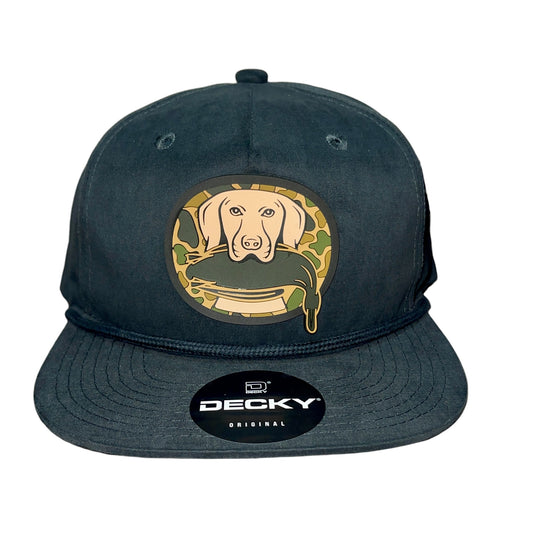 Duck Hunter Hat 3D Classic Rope Hat- Charcoal