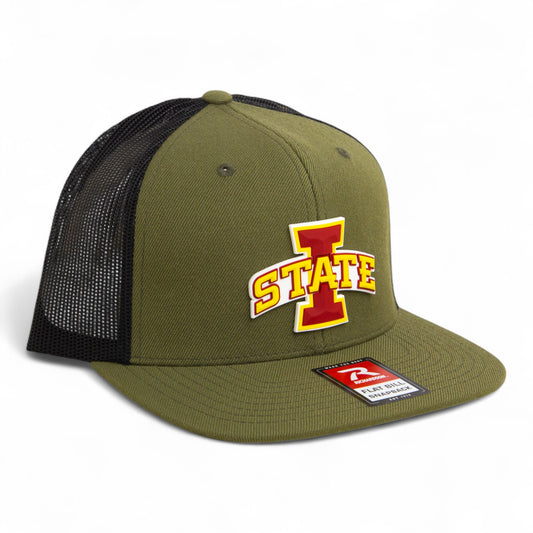Iowa State Cyclones 3D Wool Blend Flat Bill Hat- Loden/ Black