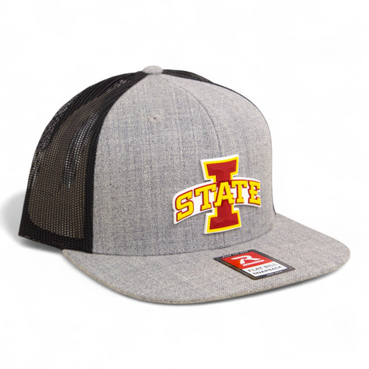 Iowa State Cyclones 3D Wool Blend Flat Bill Hat- Heather Grey/ Black