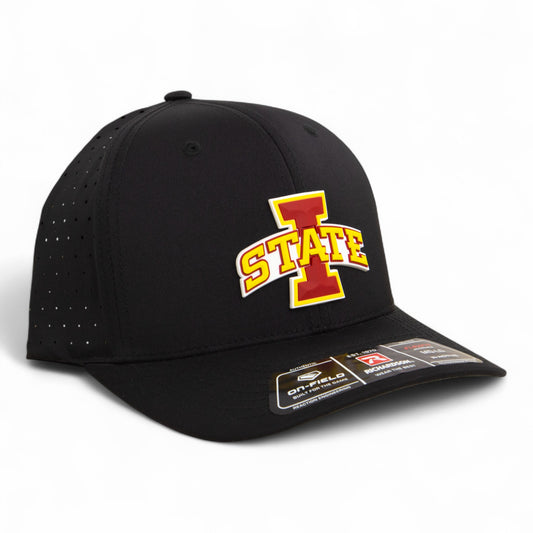 Iowa State Cyclones 3D Laser Perf R-Flex Cap- Black