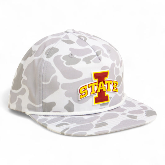 Iowa State Cyclones 3D Umpqua Rope Hat- Blizzard Duck Camo/ White