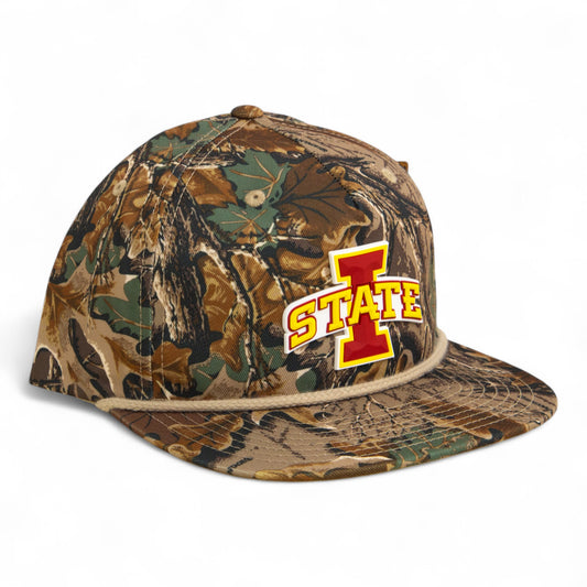 Iowa State Cyclones 3D Umpqua Rope Hat- Realtree Advantage/ Khaki
