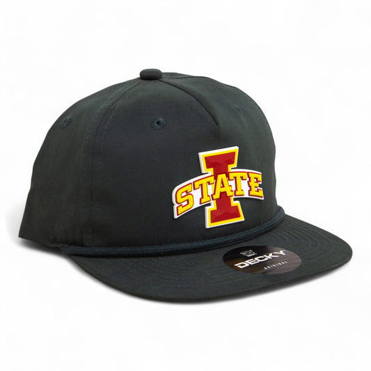 Iowa State Cyclones 3D Classic Rope Hat- Charcoal