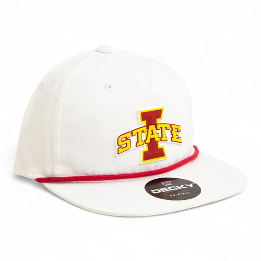 Iowa State Cyclones 3D Classic Rope Hat- White/ Red