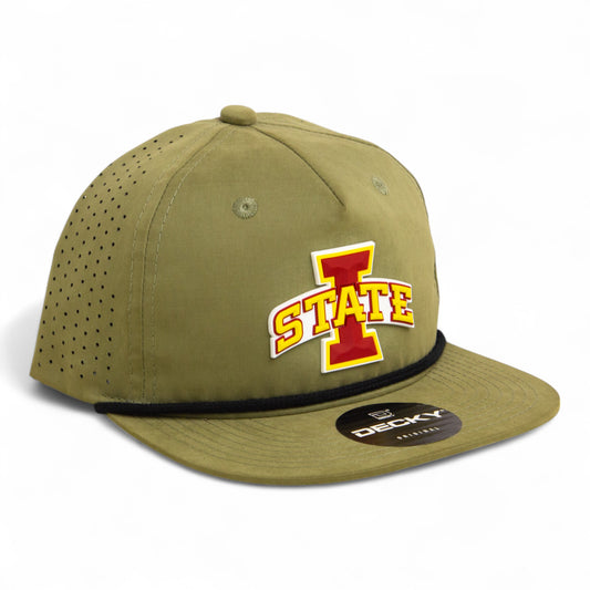 Iowa State Cyclones 3D Perforated Rope Hat- Loden/ Black