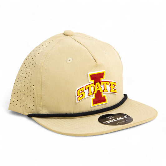 Iowa State Cyclones 3D Perforated Rope Hat- Birch/ Black