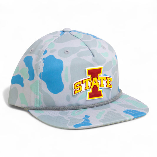 Iowa State Cyclones 3D Umpqua Rope Hat- Saltwater Duck Camo/ Charcoal