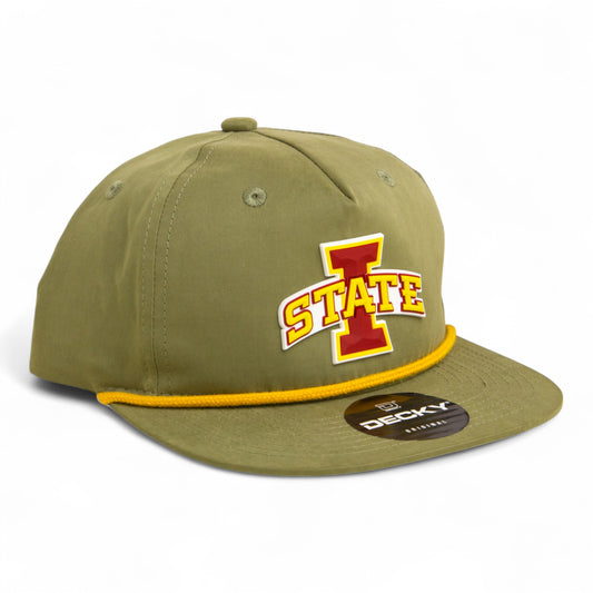 Iowa State Cyclones 3D Classic Rope Hat- Loden/ Amber