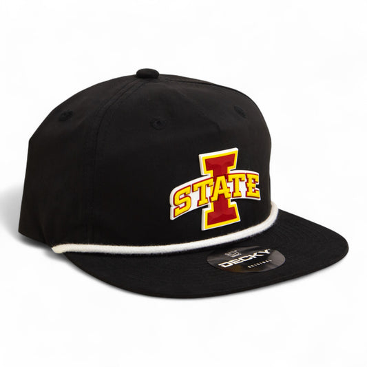 Iowa State Cyclones 3D Classic Rope Hat- Black/ White